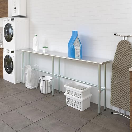 Vista 42 de Mesa de trabajo de acero inoxidable AmGood