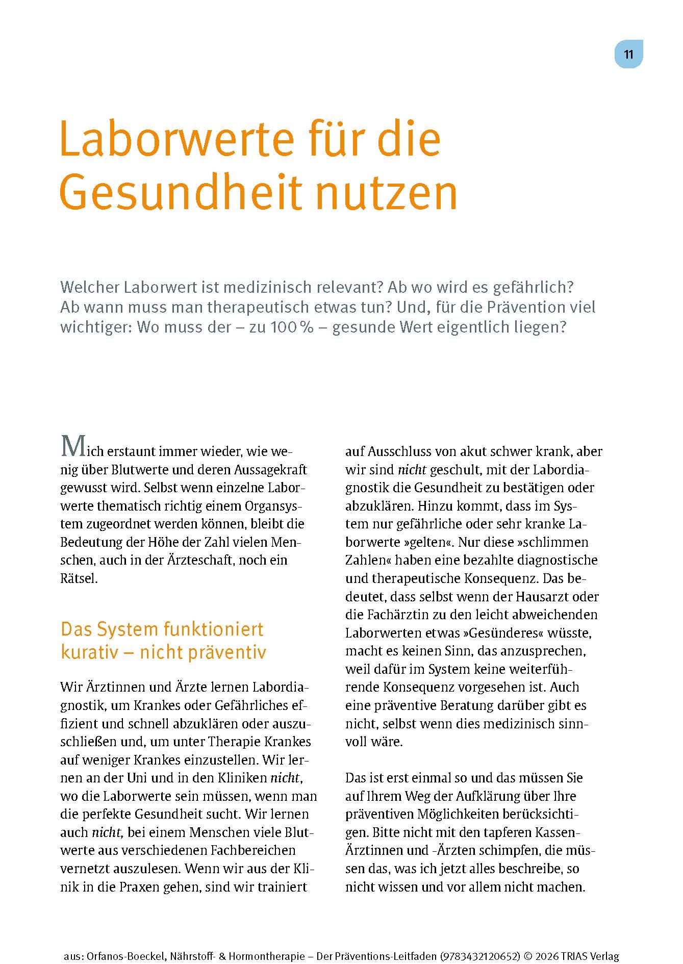 Nährstoff- & Hormontherapie - Der Präventions-Leitfaden: Welche Laborwerte frühzeitig auf Erkrankungen hinweisen und wie Sie diese optimal einstellen. ... & Therapieplan für ein langes gesundes Leben