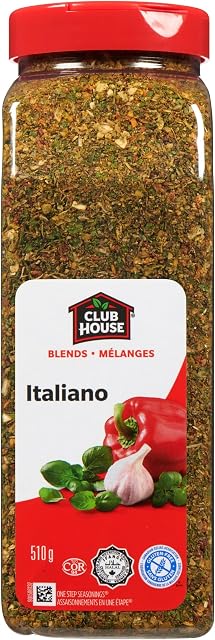 Club House, Herbes et épices naturelles de qualité, Assaisonnement en une seule étape, Italiano, 510g (17.99oz), Produit du Canada