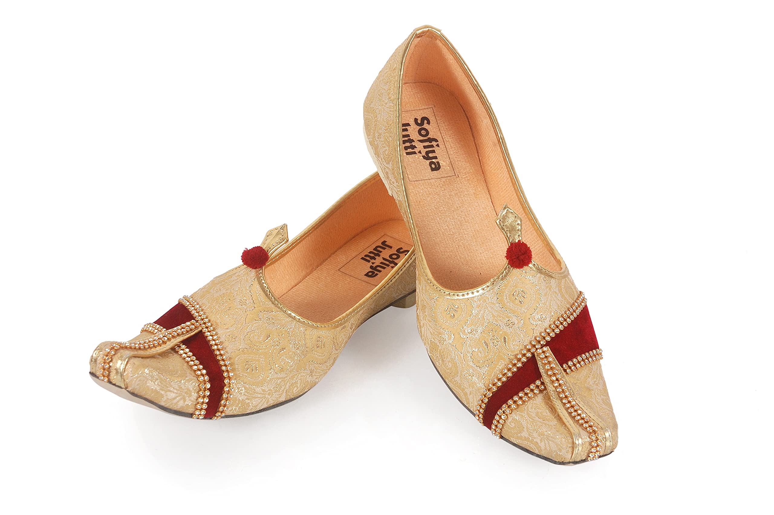 Unique World TradeMen's Red Mojari -11