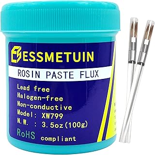 Rosin Paste Flux, No Clean Lead Free Rosin Soldering Paste For Phone Board Repair, Electric Soldering, PCB And BGA 3.5oz 100GR/Bottle With RoHS And Halogen Free