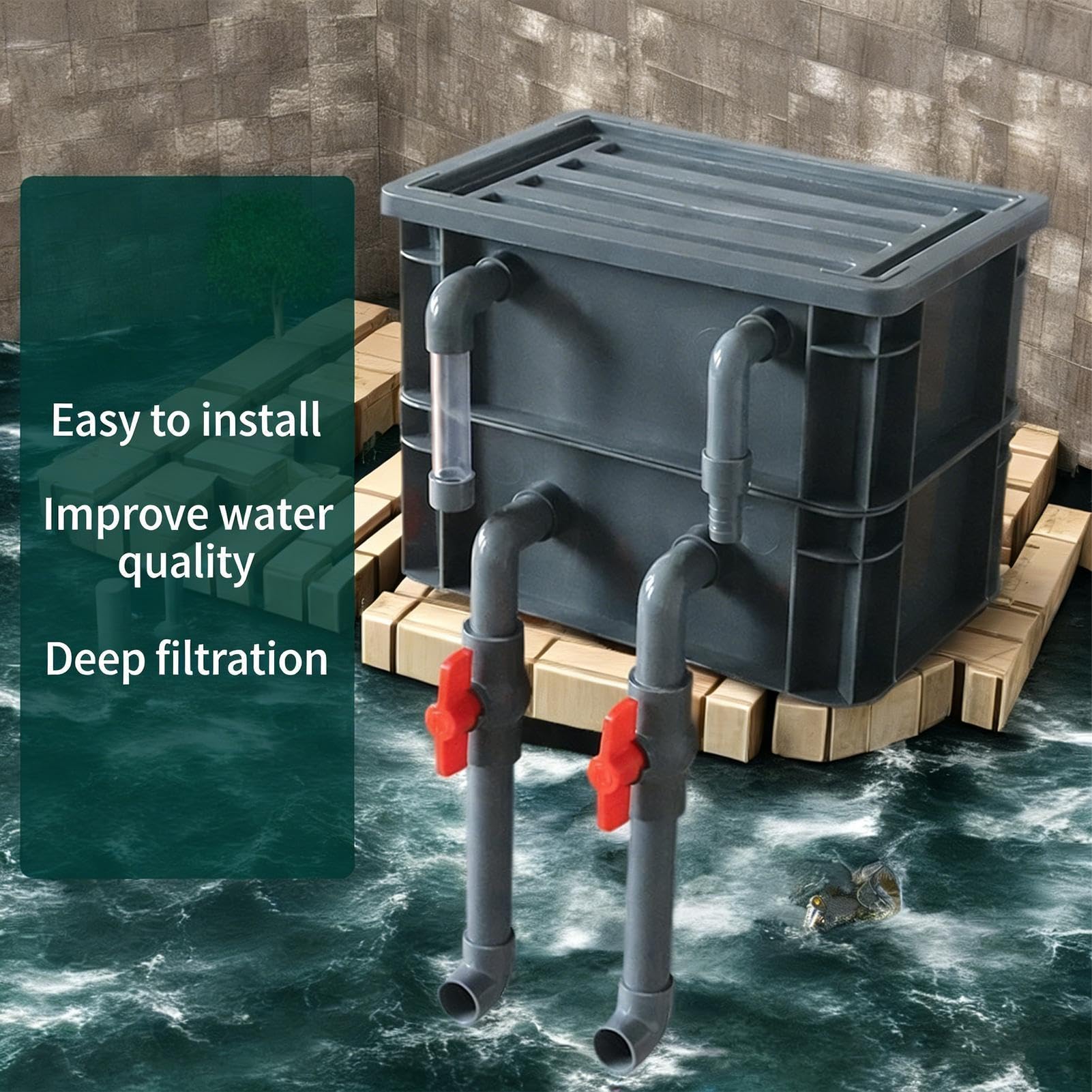 de filtro para estanque Accesorio de Filtración | Filtro para Acuario Para agua dulce y salada, dormitorio y sala de