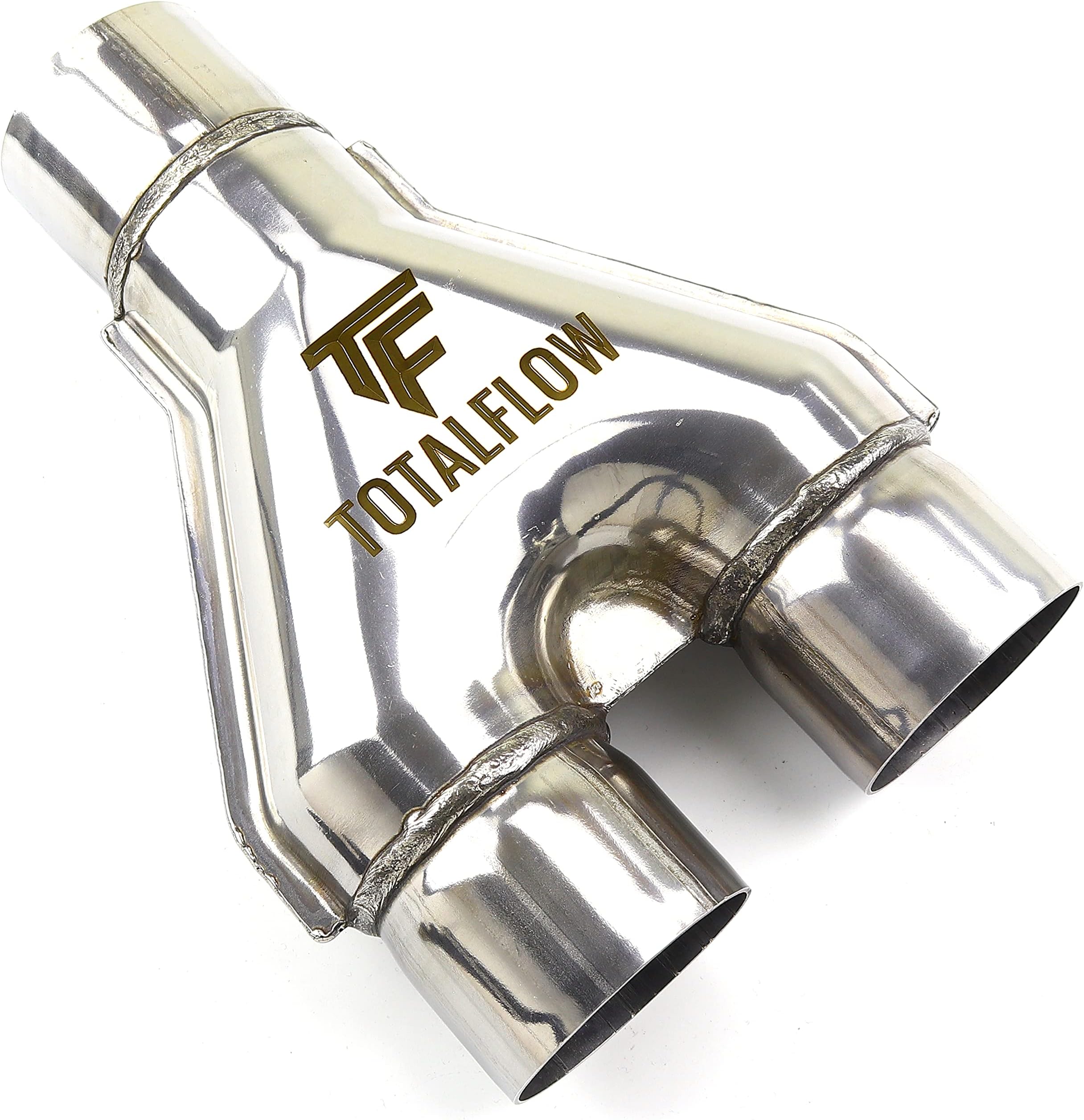 TOTALFLOW TF-SY2525 409 Stainless Steel 2.5 Inch Y-Pipe Single / 2.5" Dual (Inner Diameter)