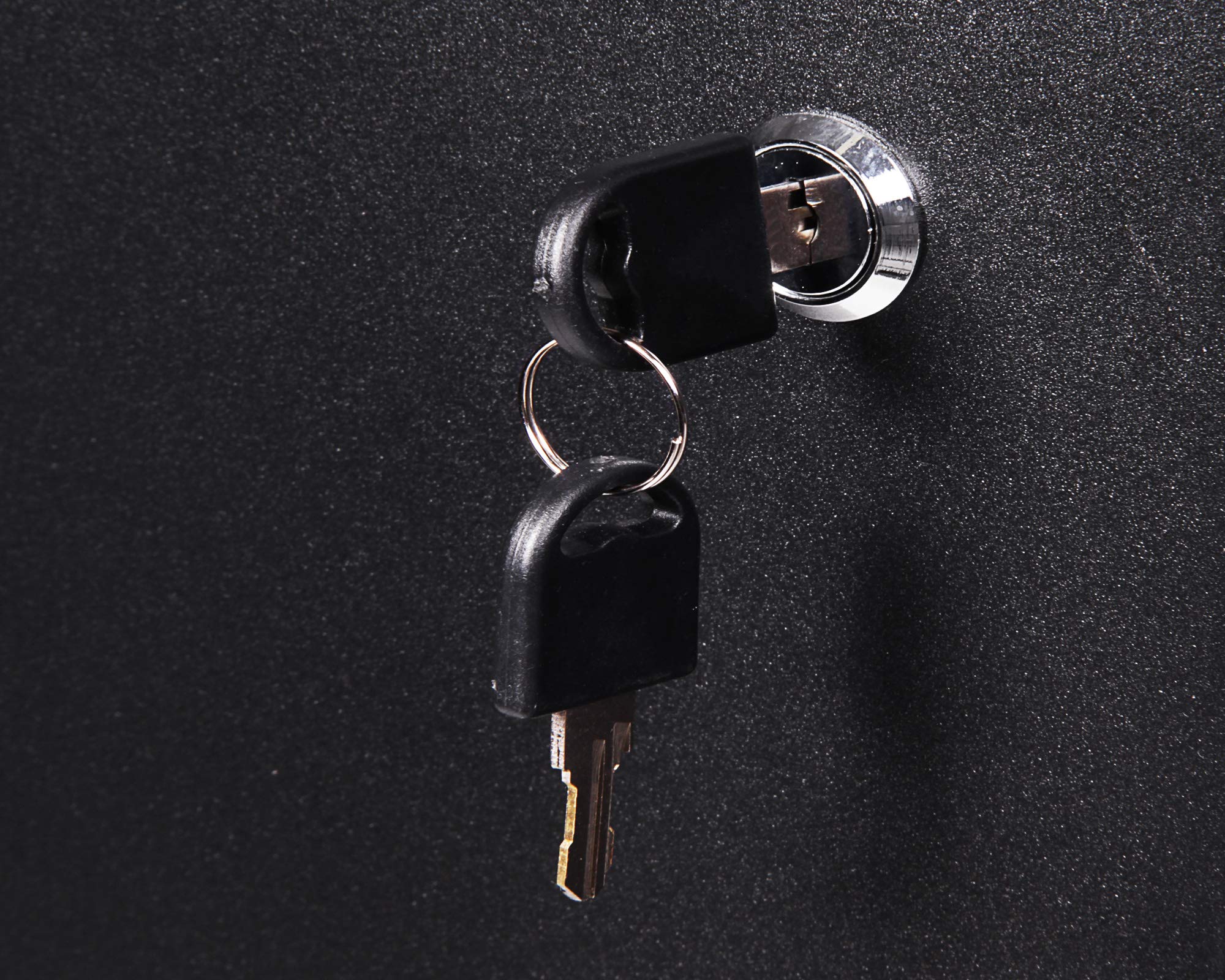 Ondis24 Werkzeugschrank Metall, Werkstattschrank 160x16x60 (H) cm, 2 abschließbare Türen, Hängeschrank mit Einlegeböden (anthrazit)