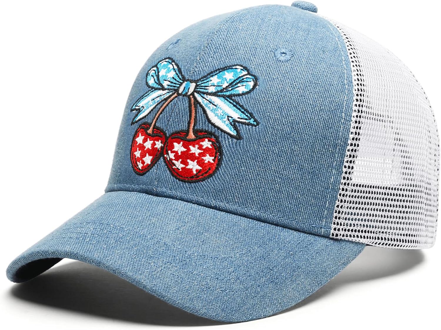 Snapback Trucker Hat | Embroidered Adjustable Breathable Mesh Baseball Cap for Men Women | Hot Dog Hat image 2