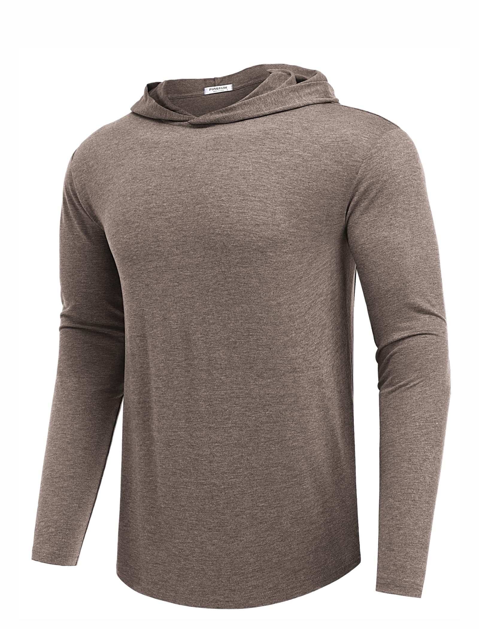 PINSPARK Lightweight Pullover Hoodies for Men Long Sleeve Hoodie for Golf Gym Workout Athletic Sweatshirt