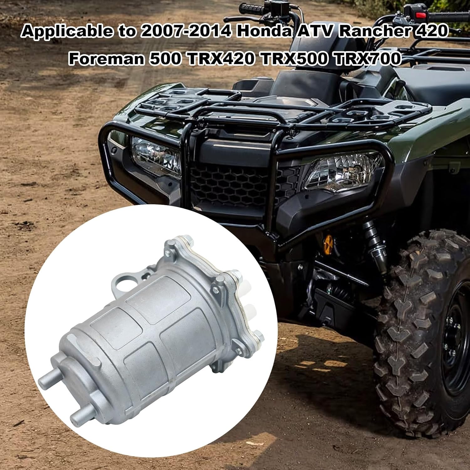 16700-HP5-602 Fuel Pump Replacement for Honda Rancher 420 ATV Foreman 500 TRX420 TRX500 TRX700XX 2007 2008 2009 2010 2011 2012 2013 2014, Replaces 16700HP5602 16700 HP5 602