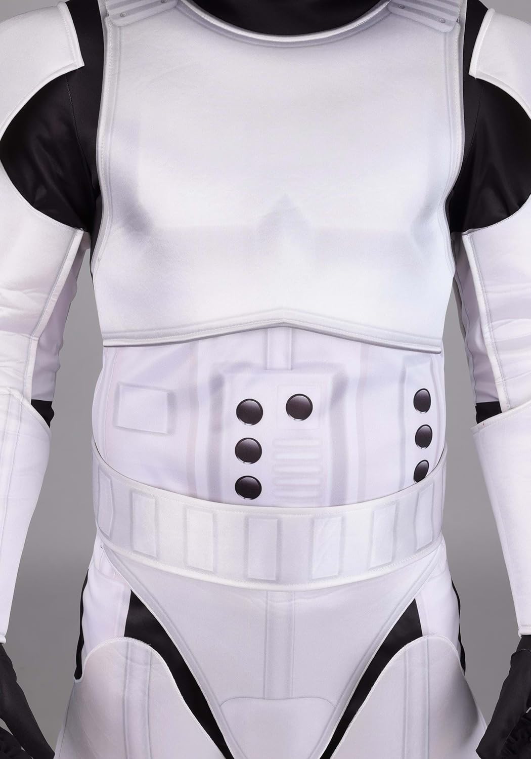 Deluxe Adult Star Wars Stormtrooper Costume - Includes Jumpsuit with Mask, Gloves & Hood for Halloween Cosplay - Image 3