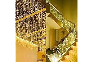ZIMINGU Icicle Hanging Decor: Diwali,  Window Curtains