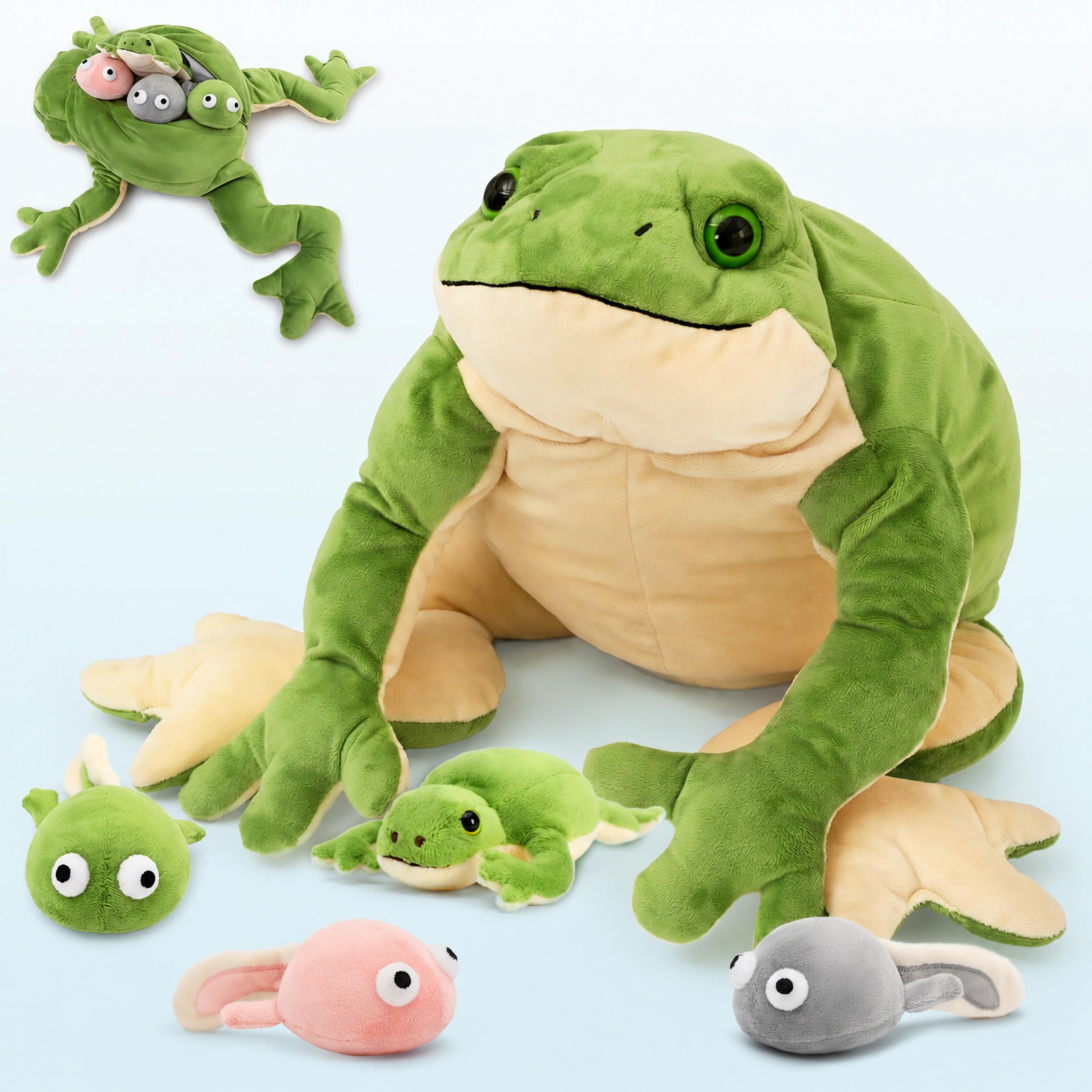 Amazon.com: MaoGoLan Giant Frog Stuffed Animal with Babies, Toad