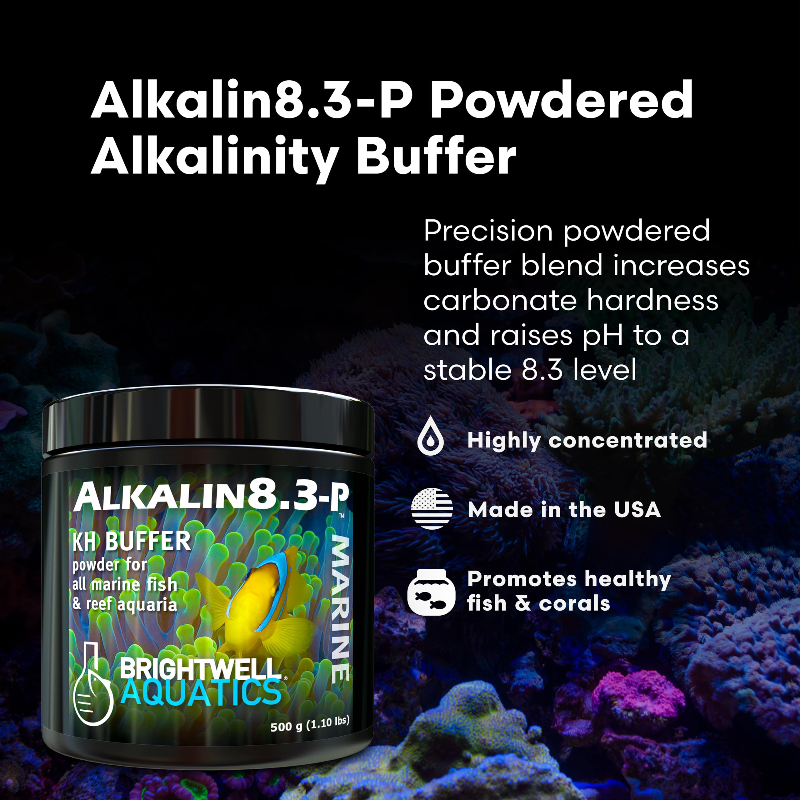 Amazon.com : Brightwell Aquatics Alkalin8.3-P Powdered Alkalinity