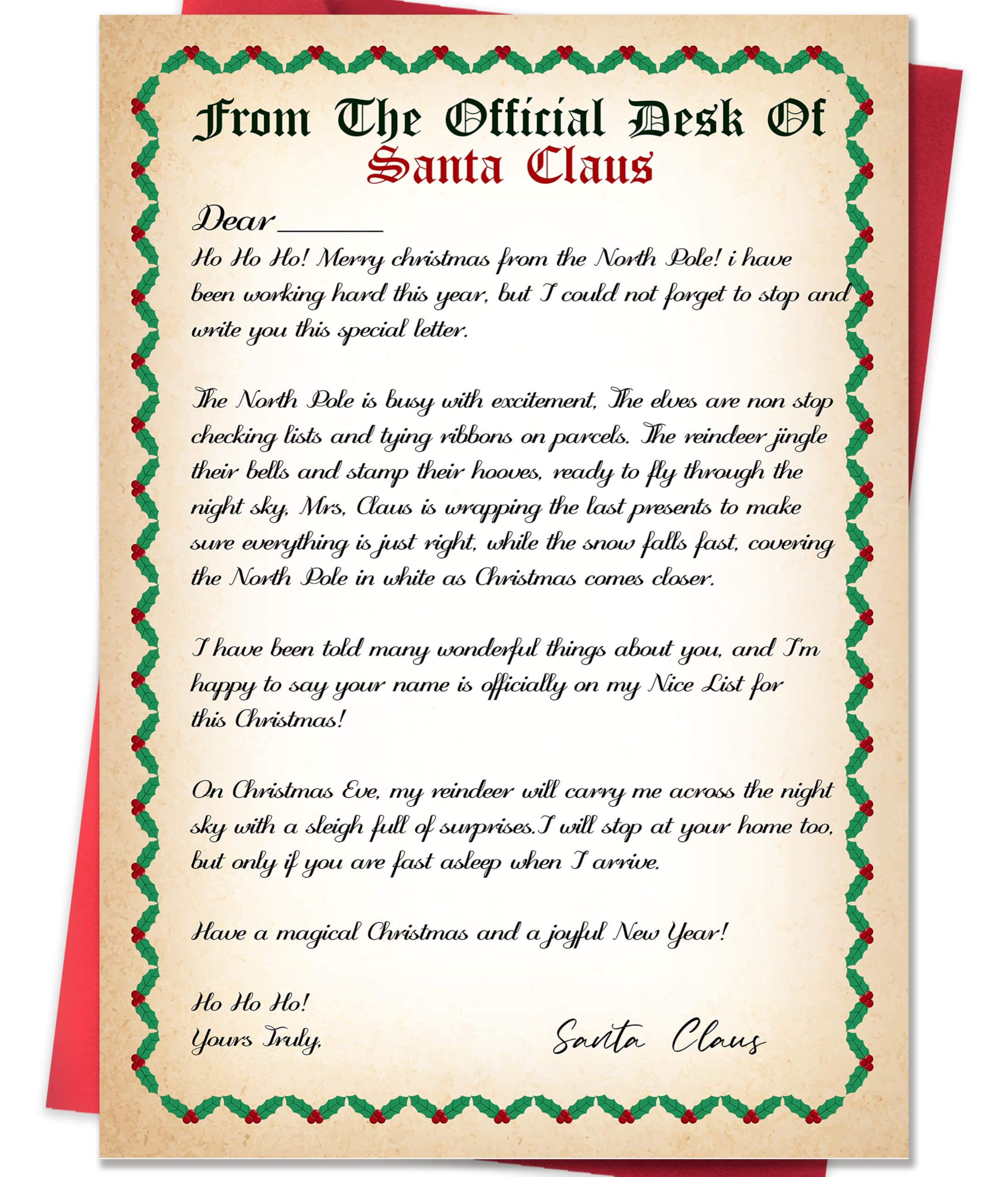 Christmas Letters from Santa other shopping editorial image