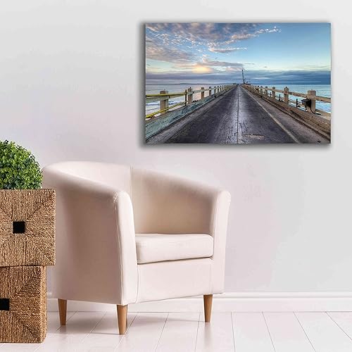 Miniatura 6 de Epic Graffiti 'Carpinteria Pier View I' de Chris Moyer, lienzo giclée, arte de pared, 40 x 26 pulgadas