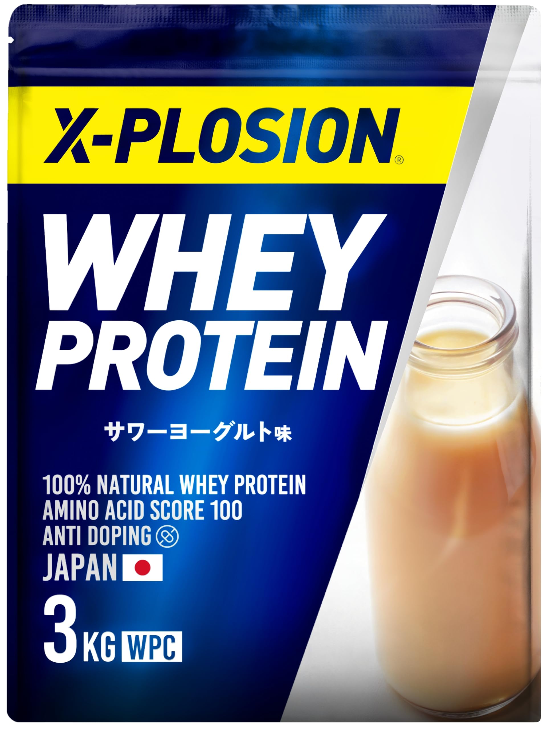 WPC  ホエイプロテイン 3kg ヨーグルト味 Amazon | エクスプロージョン プロテイン 3kg ホエイプロテイン