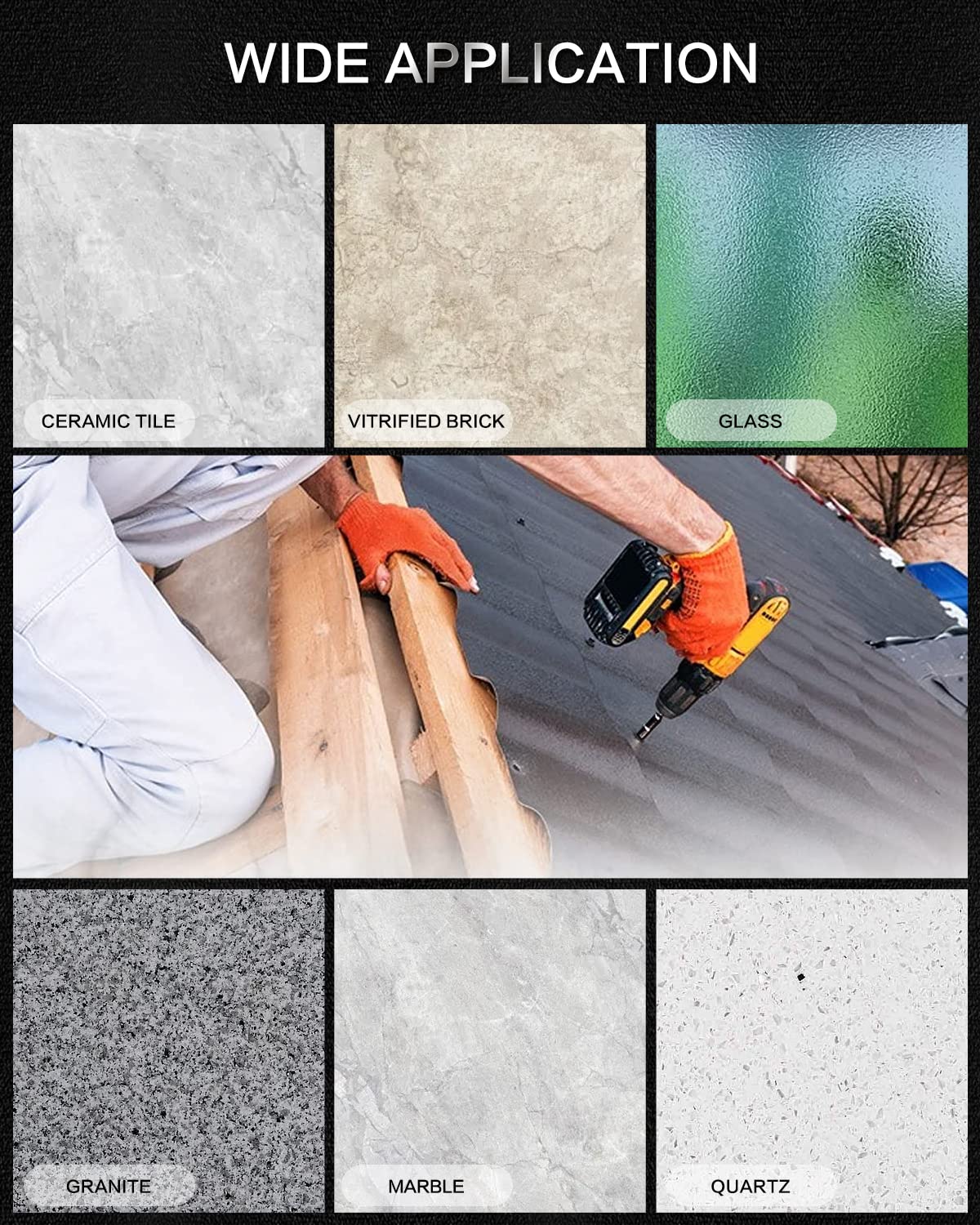 KATUR Punta diamantata brasata sega a tazza 22 mm, fresa a tazza per vetro, porcellana, piastrelle, marmo, ceramica, granito