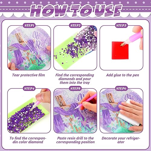 Miniatura 5 de Menkxi Juego de 3 carteles colgantes de pintura de diamante de Pascua con texto en inglés He is Risen en 5D He is resucitado (He is resucitado)