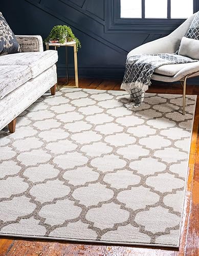 Vista 122 de Unique Loom Trellis Collection - Alfombra estilo marroquí de enrejado gris oscuro (8' 0 pies x 11' 0 pies)