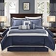 Madison Park Signature Cozy Comforter Set - All Season Bedding Combo Filled Insert and Removable Duvet Cover, Shams, Decorative Pillows, Ogee Pink Queen(92"x96") 9 Piece