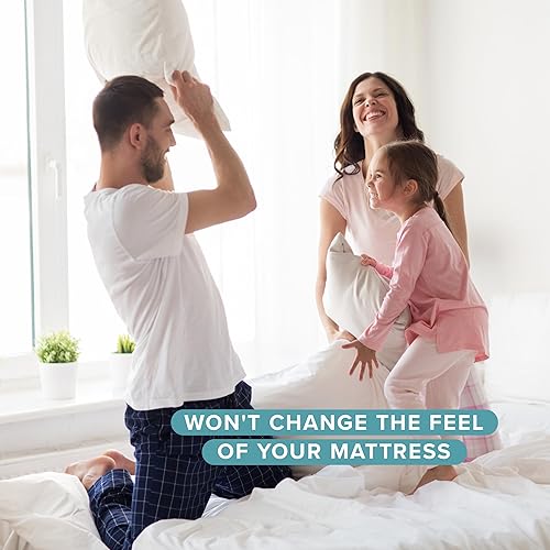 Miniatura 5 de Bare Home Protector de colchón acolchado impermeable - Cubrecolchón refrescante - Protege contra derrames - Fácilmente lavable - Funda de colchón