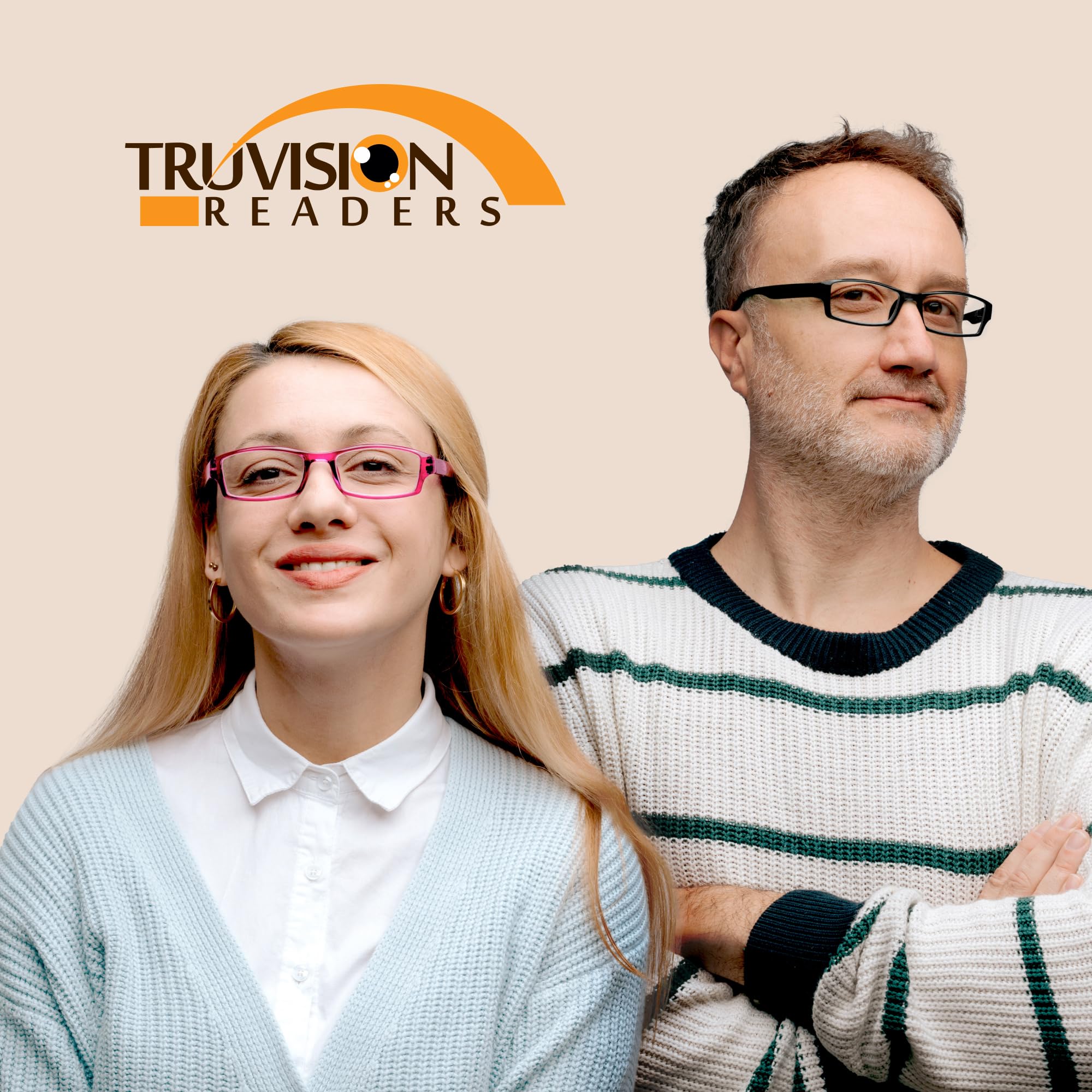 TruVision Readers 9501 Lesebrille, 2.50, 4 Stück, Schwarz, 1