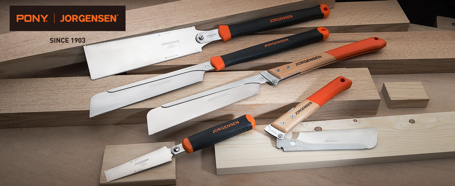 POLA 櫛 JORGENSEN Japanese Pull Saw, 10 Inch Pro Double Edge Hand Saw