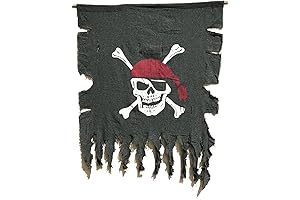 LANGXUN Pirate Ship Cardboard Cutout, Mast Rigging and Two Flags Shanty Kit...