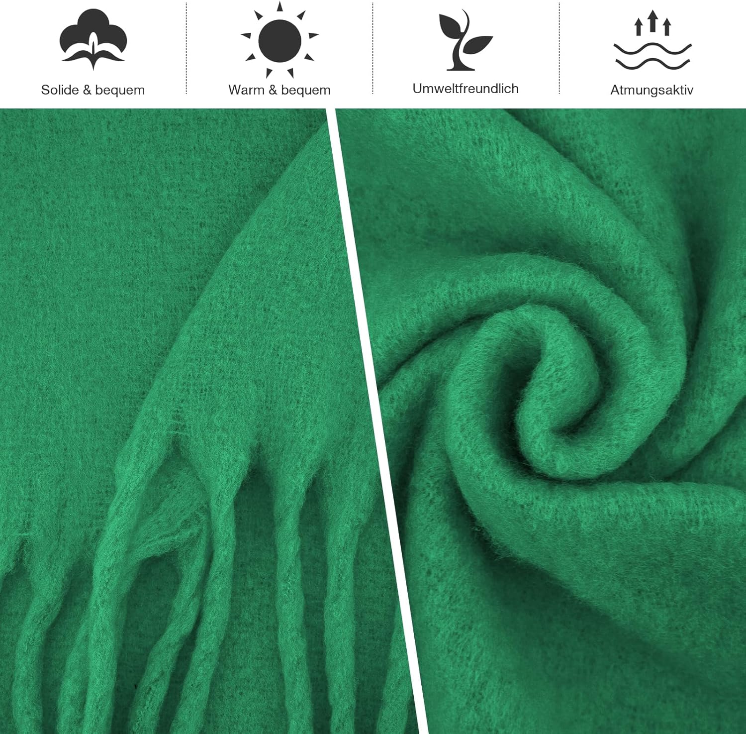 MissShorthair Thick Scarf for Women Big Chunky Colorful Blanket Fluffy Soft Scarves Winter Colorful Shawl Warps - Image 5