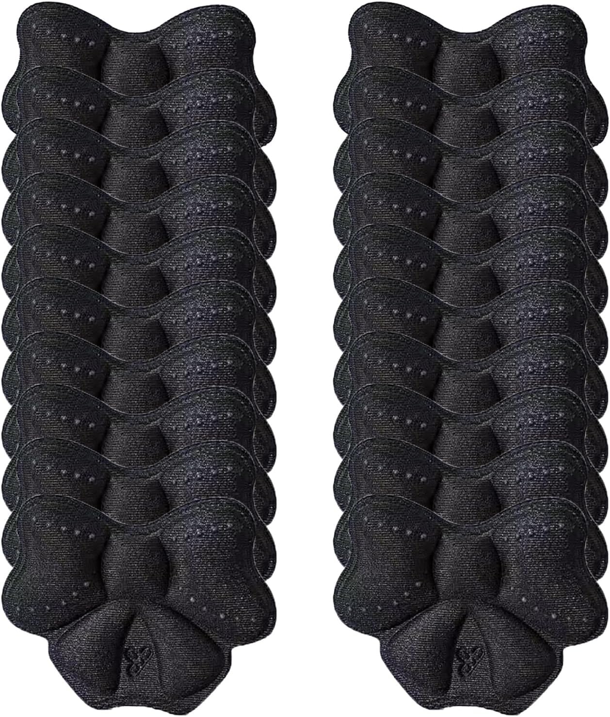Almohadillas for el talón for zapatos Almohadillas for el talón for zapatos, Protectores de talón reutilizables Forros(Black,20pcs-thick 4mm)
