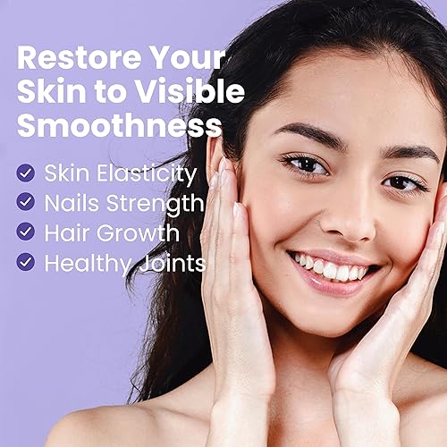 Vista 2 de Sanar Naturals Pastillas de colágeno con vitamina C, E - Apoya la salud del cabello, las uñas, la piel, las articulaciones y los huesos. Suplemento