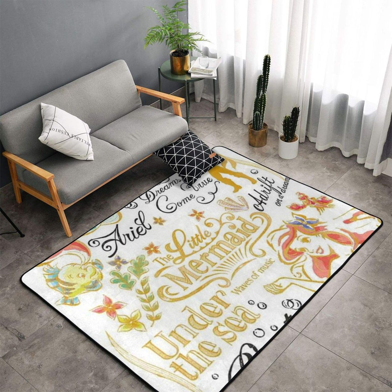 Amazon | リトルマーメイド アリエル (15) カーペット 長方形