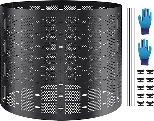 Miniatura 9 de VEVOR Contenedor de compostaje de 220 galones, compostador expandible para exteriores, fácil de instalar y contenedor de compostaje de gran