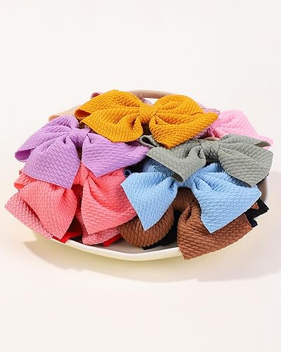 Miniatura 9 de jollybows 20 piezas Lazos para el Cabello para Bebés Niñas Diadema Banda de Cabello de Nylon Elástica Accesorios para el Cabello para Niños Bebés y