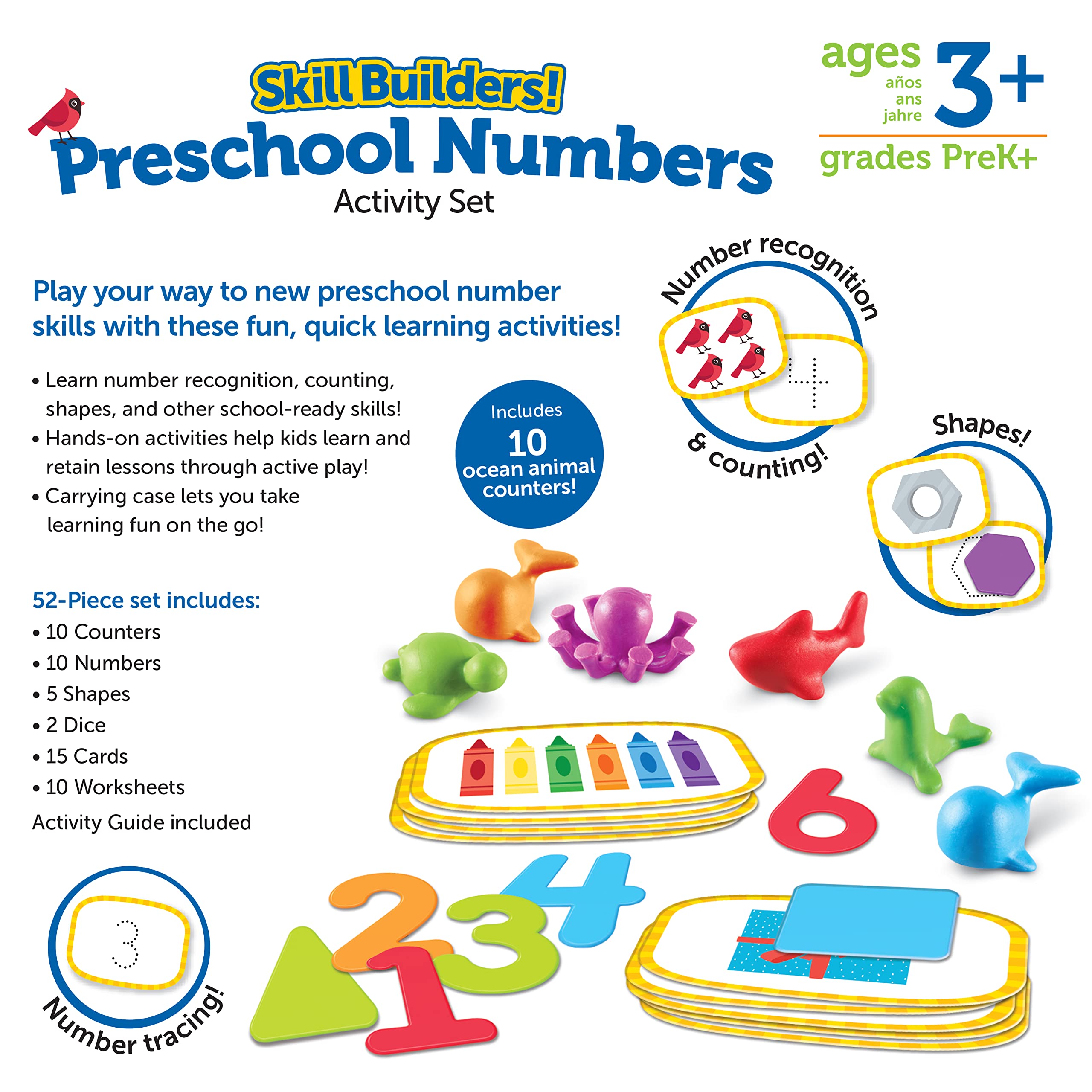 Learning Resources Skill Builders! Preschool Letters - 91 Pieces, Ages 3+  Toddler Learning Activities, Preschool Learning Materials, Homeschool