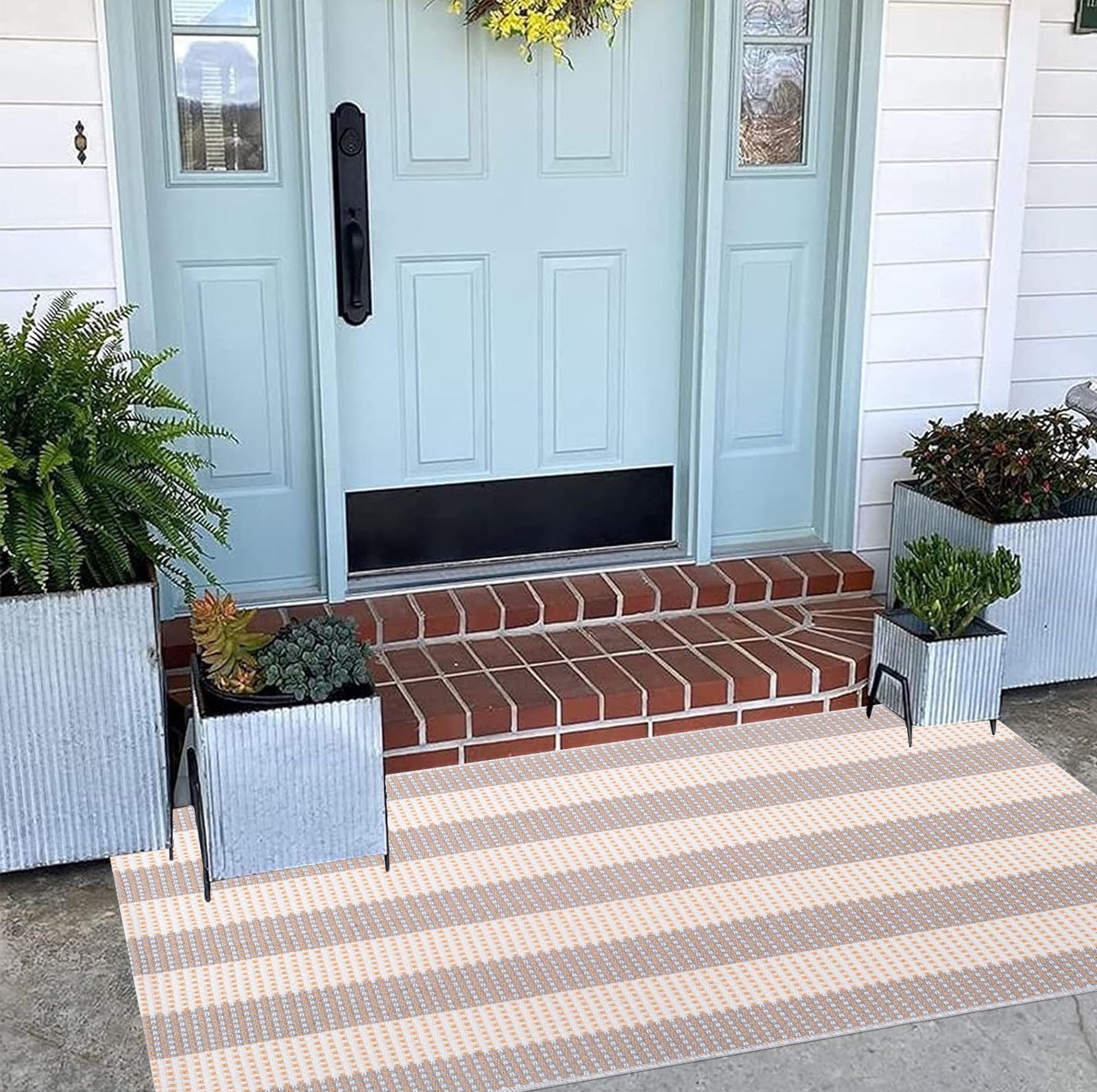 Alfombra de Entrada para Interiores y Exteriores, Lavable a máquina, de 60