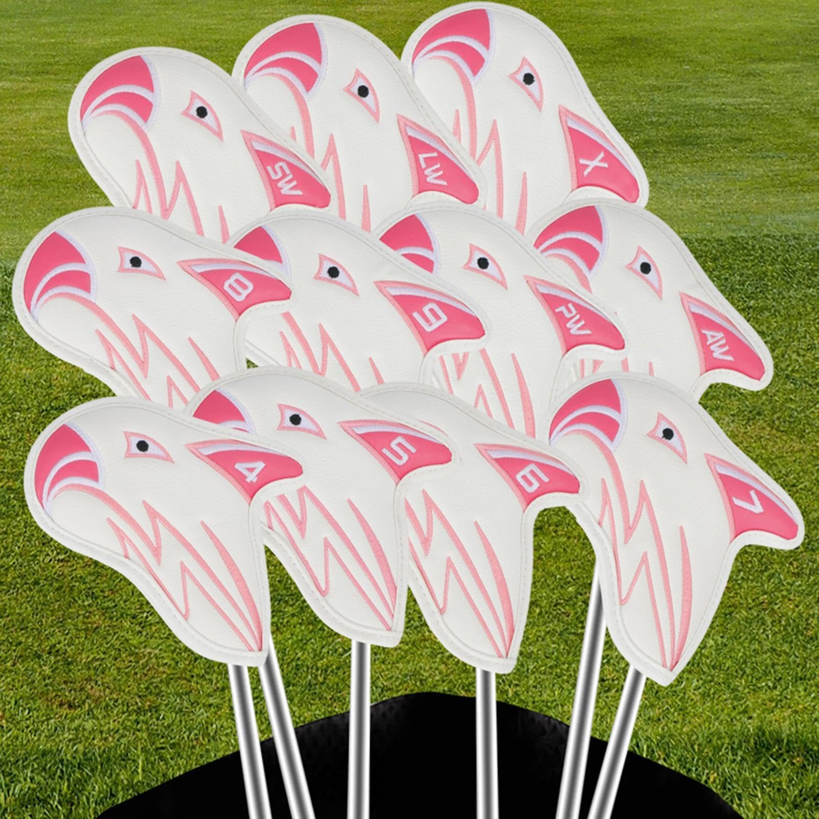 Golfkopfabdeckungen | Golfschlägerhauben | Hybrid-Kopfbedeckung, PU-Golfschläger-Kopfbedeckungen, Hybrid-Golfschlägerhaube, Golfschlägerhauben aus Holz