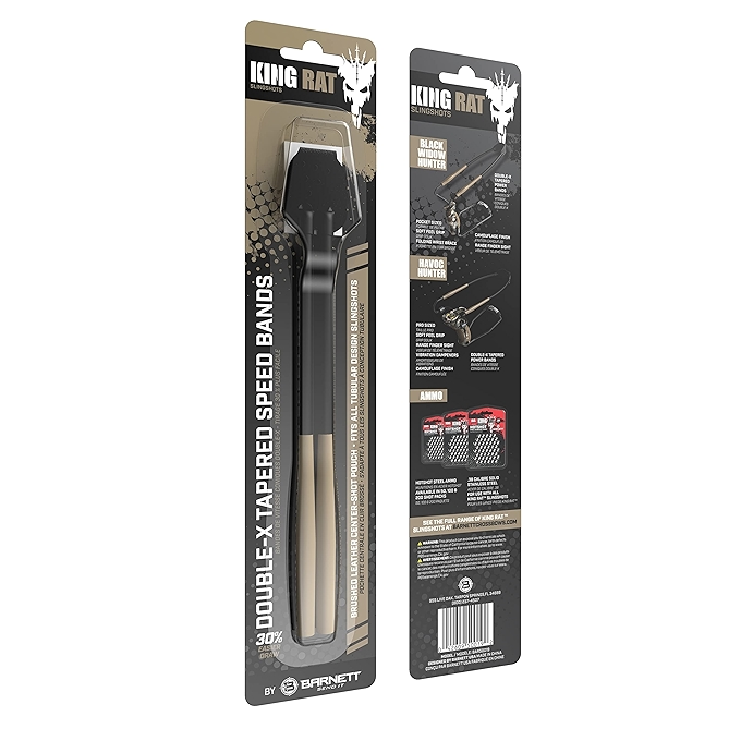 巴尼特国王老鼠弹弓强力橡胶替换带皮 pouch双锥形替换带