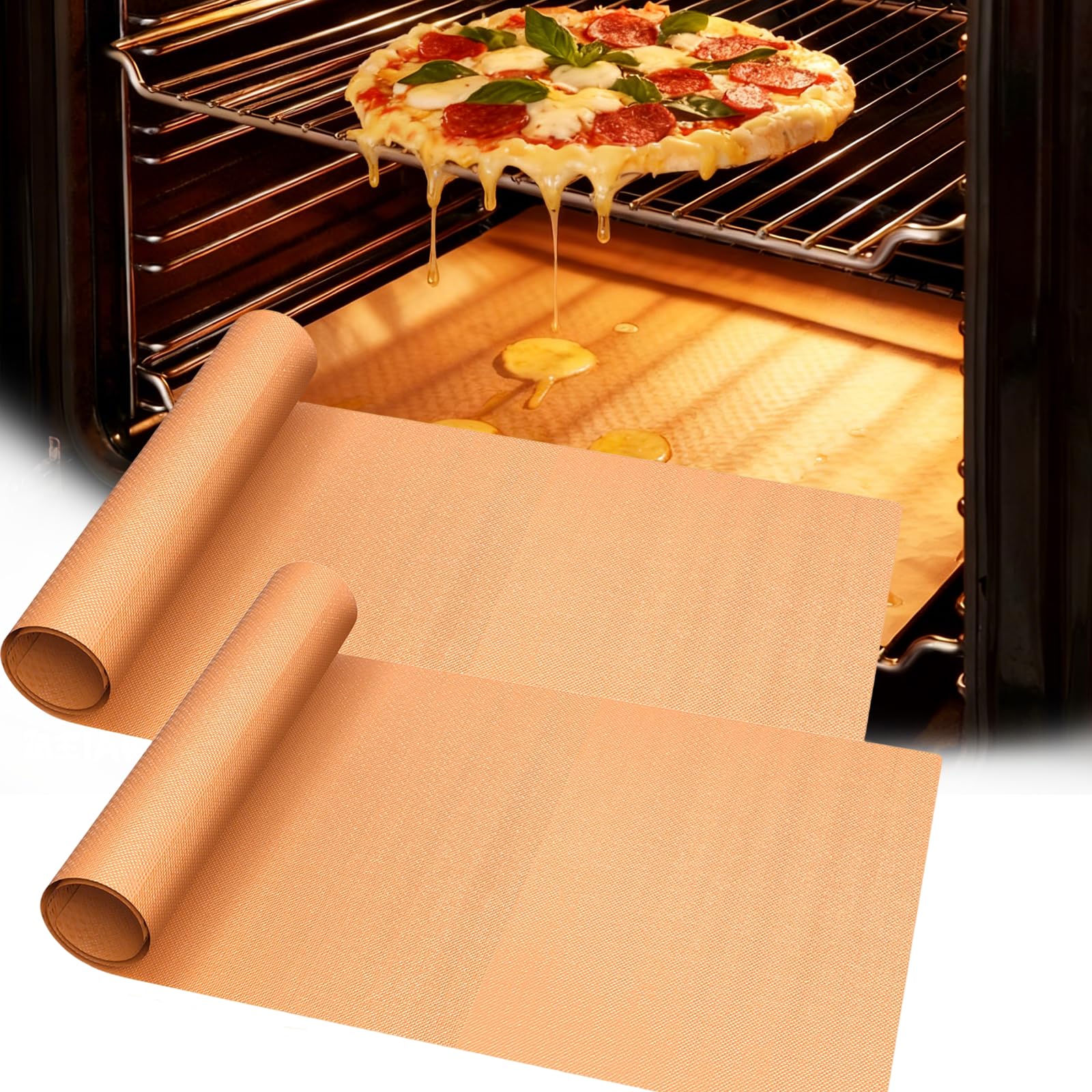 UBeesize Oven Liners - Non-Stick & Easy Cleanup -9