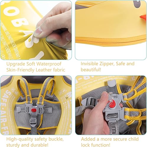 Miniatura 3 de HECCEI Chaleco salvavidas flotador Mamobaby mejorado para niños pequeños. Salvavidas para entrenamiento de natación Flotadores no inflables Con