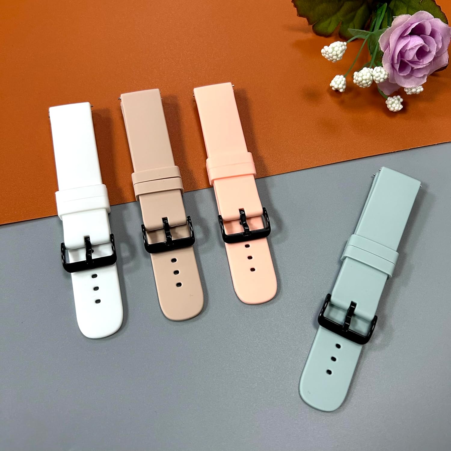 RuenTech Compatible with Fitpolo AR-01 & Aeac AR-01 Smart Watch Bands, Replacement Silicone Straps Waterproof Wristbands for AR-01 GTX18 Smart Watch Bands 10-Pack image 3 of 7 B0DYJN84CP