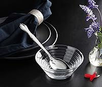 Vista 6 de New Star Foodservice 58703 Rose Pattern, acero inoxidable 18/0, cuchara de cena/postre, 7 pulgadas, juego de 12