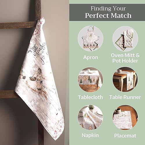 Miniatura 5 de Maison d' Hermine - Juego de 3 toallas cocina 100 % algodón, suaves, paños multiusos de barra y platos para regalar, cenas, fiestas bufé y