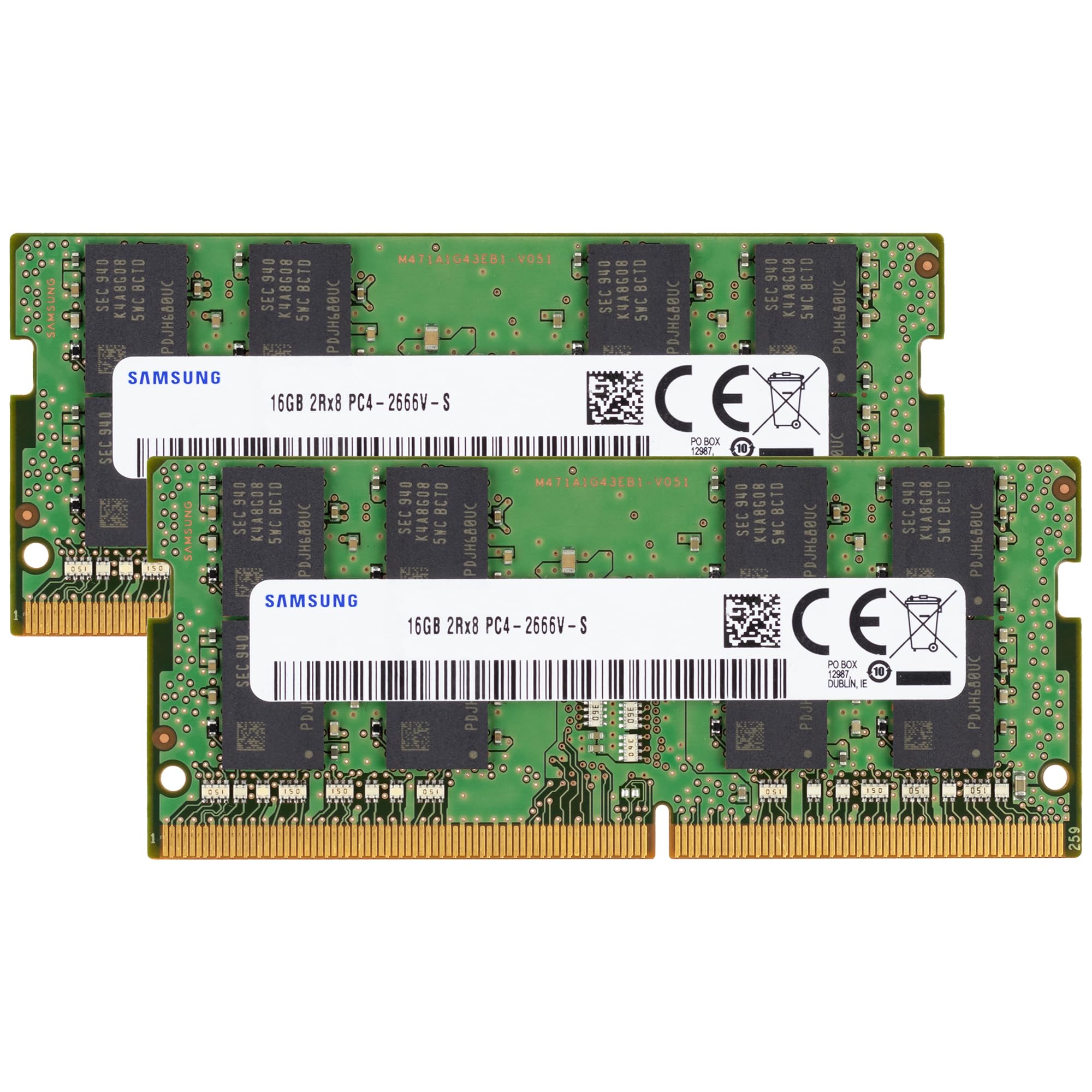SAMSUNG　サムソン　メモリー　32GB(16GBx2) DDR4 Samsung 32GB (2x16GB) DDR4 2666MHz PC4-21300 (PC4-2666V