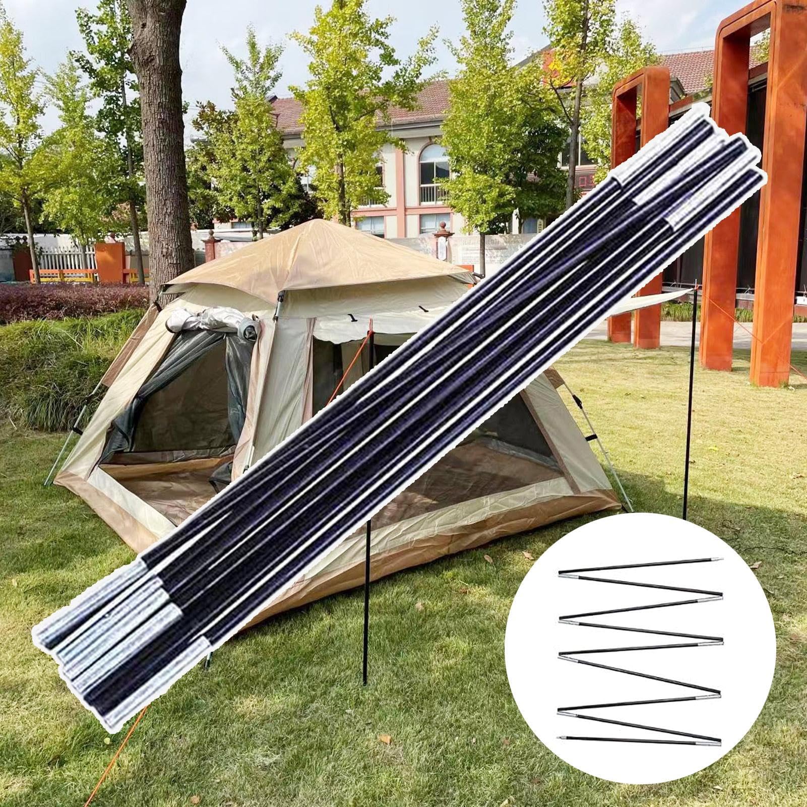 Pali per | per per escursionismo e campeggio, kit di riparazione flessibile portatile per campeggio, zaino in spalla all'aperto, caccia avventure, design multifunzionale