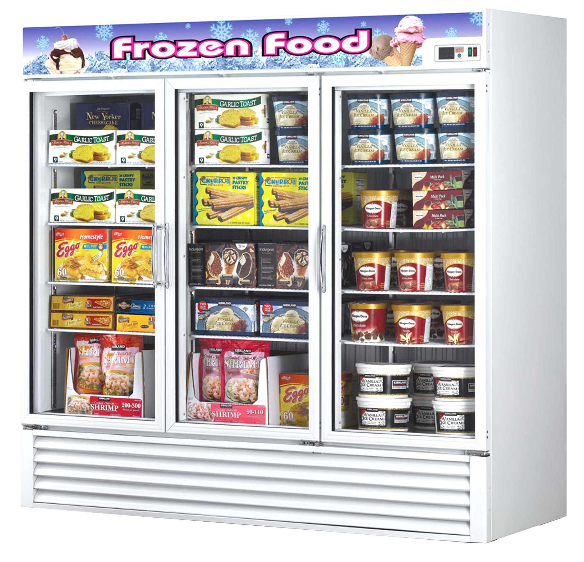 Turbo Air TGF-72F, 3 Door, 72 cu ft Reach-In Freezer