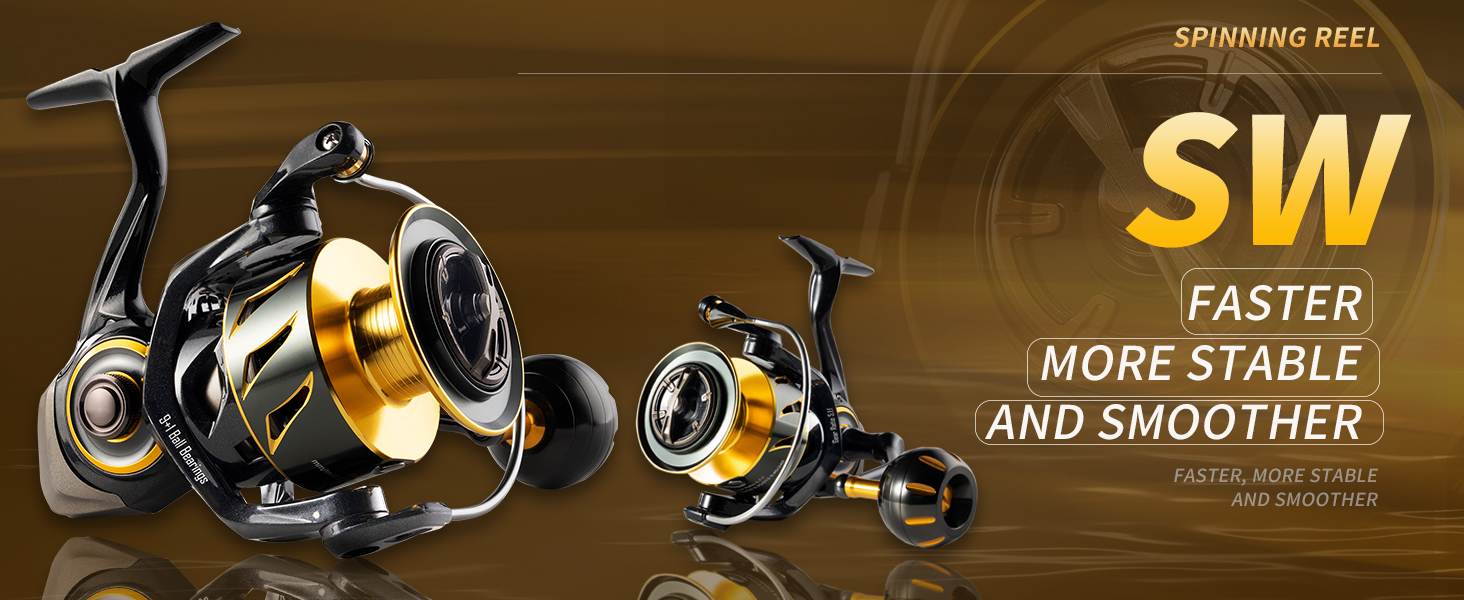 Amazon.com : Rooblinos SW Long Shot Jigging Spinning Reel