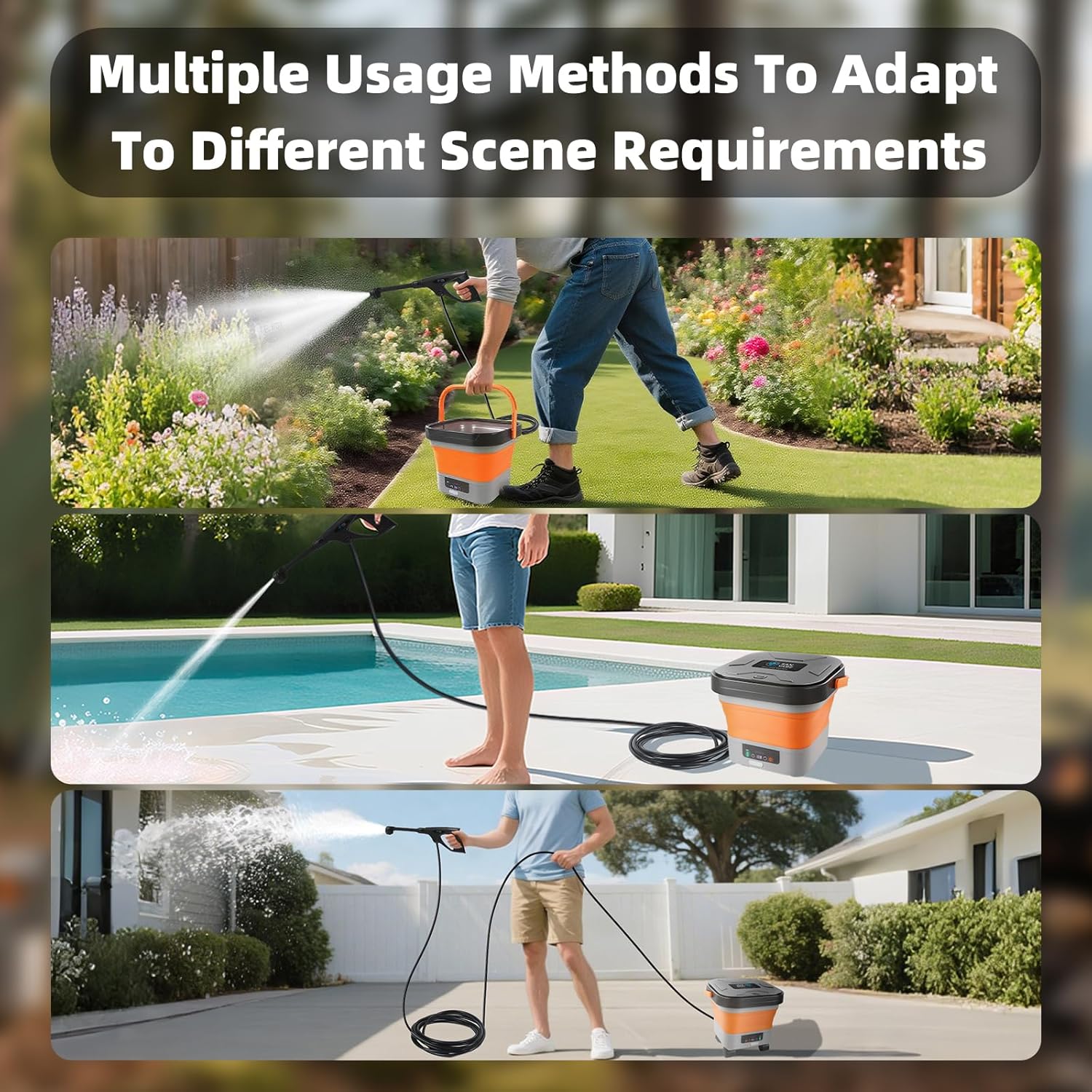 Cordless Pressure Washer +4K Video&48MP Image Night Vision Goggles for Outdoor Camping