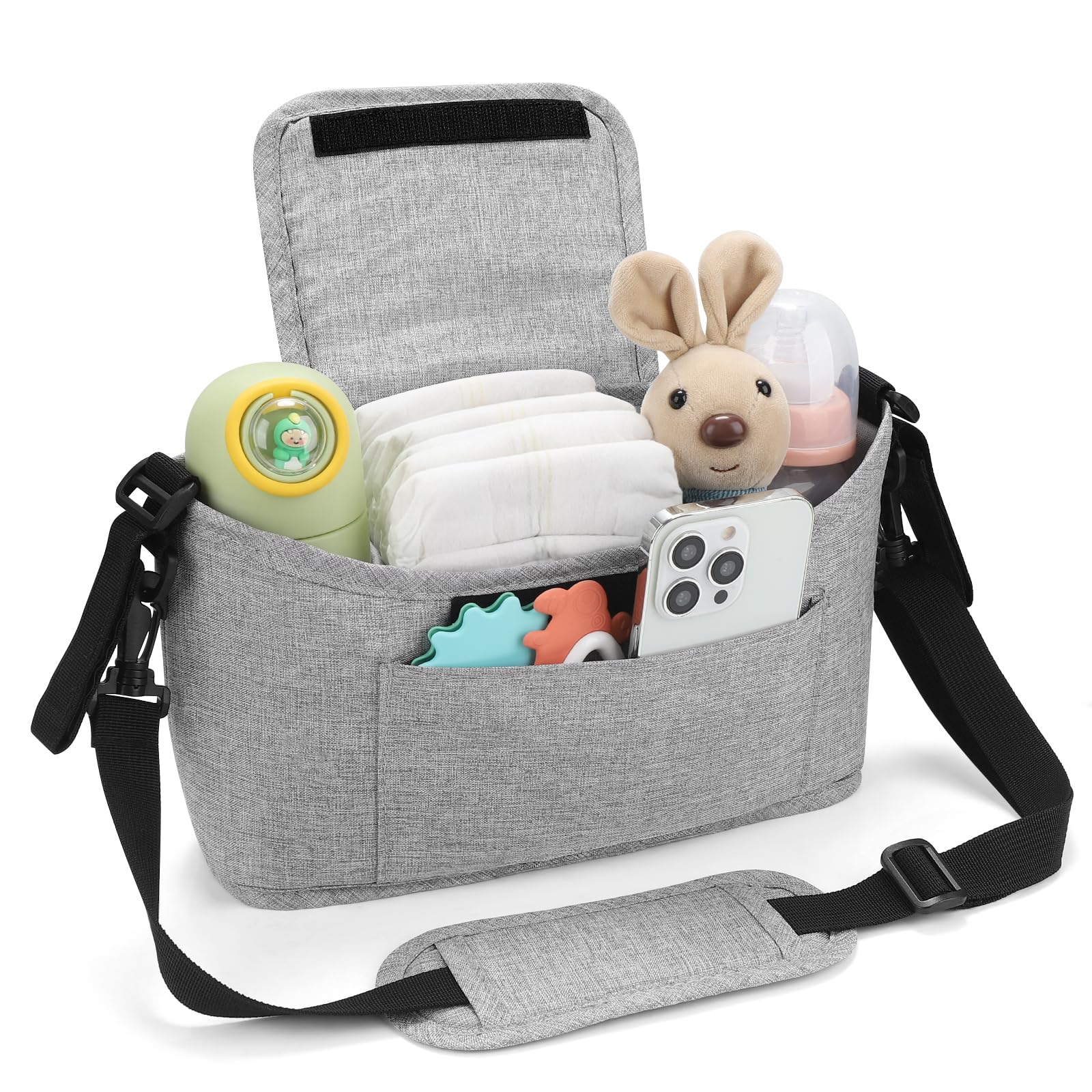 Accmor Universal Stroller Organizer, Stroller Bag Caddy Organizer, Stroller Organizer Accessories for Uppababy, Baby Jogger, Nuna, Doona, Britax