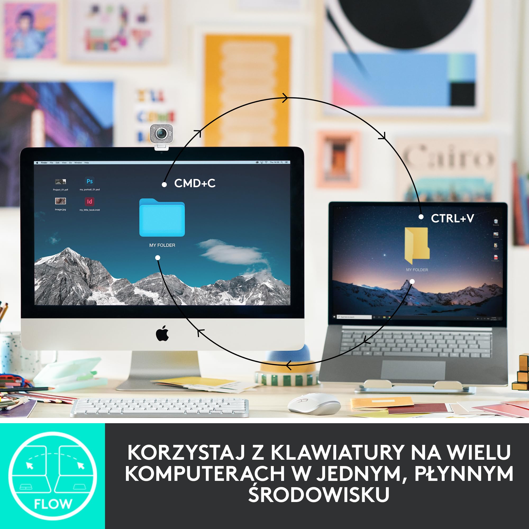 Logitech MX Keys Mini Minimalistyczna Bezprzewodowa Podświetlana Klawiatura, Kompaktowa, Zgodna z Apple macOS, iOS, Windows, Linux, Android, Metalowa Konstrukcja, QWERTY US INT'L - Jasnoszary