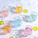 20 Pack de verres à vin en plastique sans ardoise, 16 OZ Verres à vin en plastique Jetable Incassable Coupes à Vin en plastique réutilisable en acrylique clair Boire en vrac en verre en vrac Shatterproof pour le mariage de Champagne(Rim d'or)