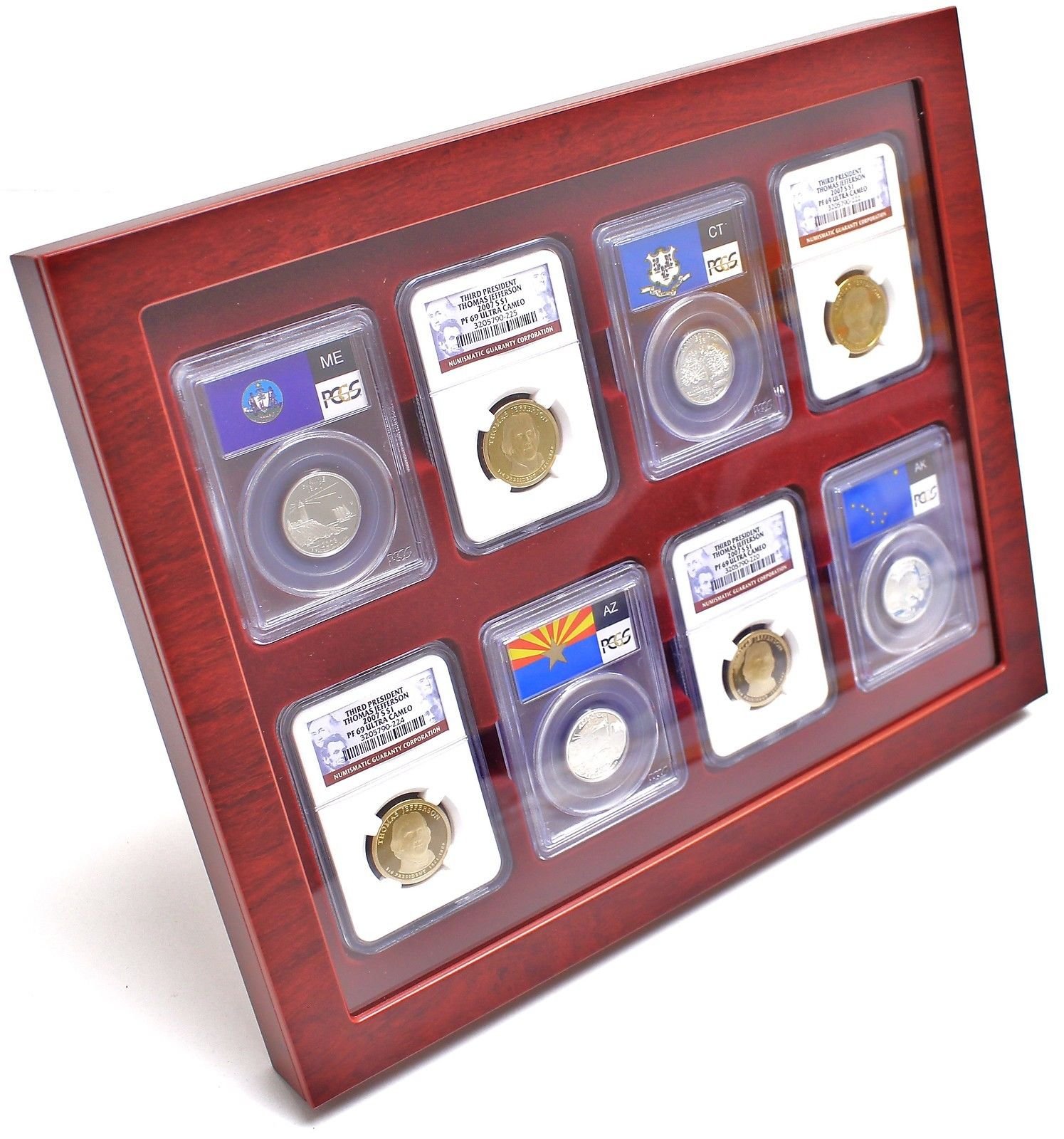 Amazon.co.jp: Lighthouse 木製ディスプレイショーケース PCGS、NGC